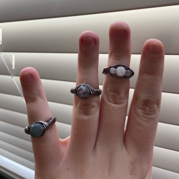 Handmade Wire Wrapped Rings - Picture 4 of 6